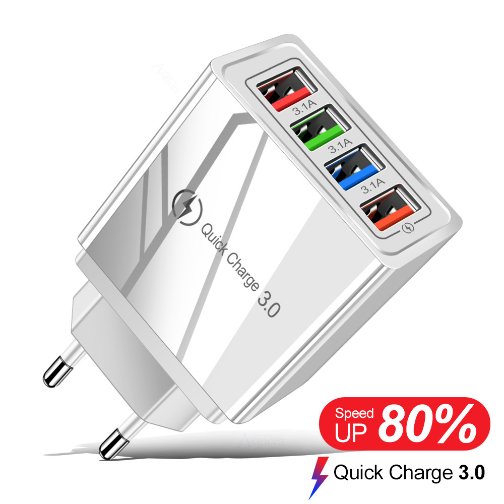 OCASION!!! Cargador Universal de 4 Entradas USB - Alta Velocidad